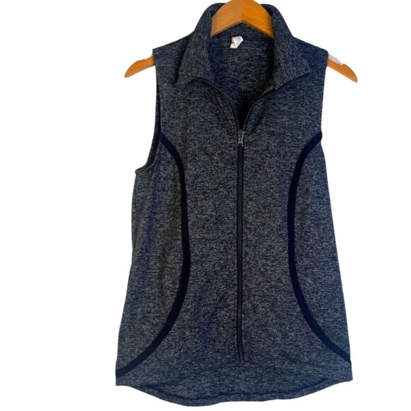 Under Armour Gray Sleeveless Full Zip Athletic Sweater Vest Size Small - Picture 1 of 9
